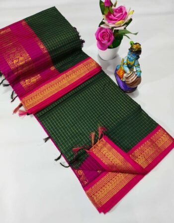 Classic Cotton. Contemporary Comfort. Kalyani Cotton Sarees by Roovi Trendz - KCS-08